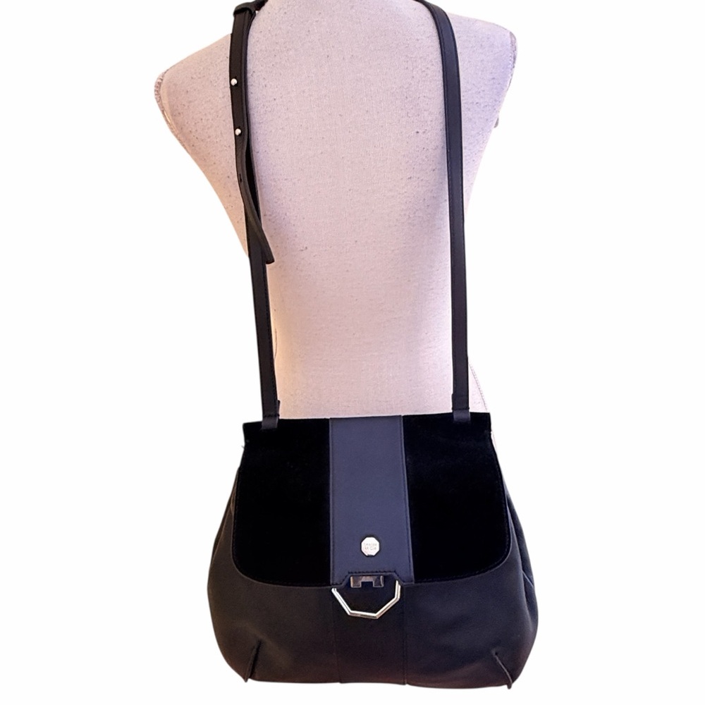 Louise et Cie Black Leather/Suede Lo Ceyla Bag